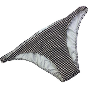 ONIA Black & White Gingham Print‎ Ashley Bikini Swimwear Bottoms - NWT